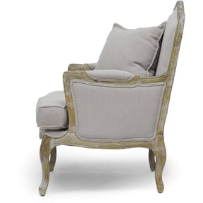 Baxton Studio Constanza Classic Antiqued French Accent Chair Baxton Studio-chairs-Minimal And Modern - 3