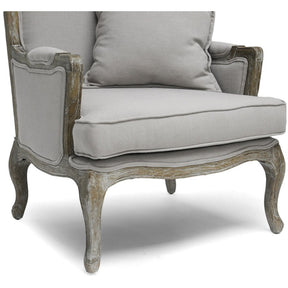 Baxton Studio Constanza Classic Antiqued French Accent Chair Baxton Studio-chairs-Minimal And Modern - 5