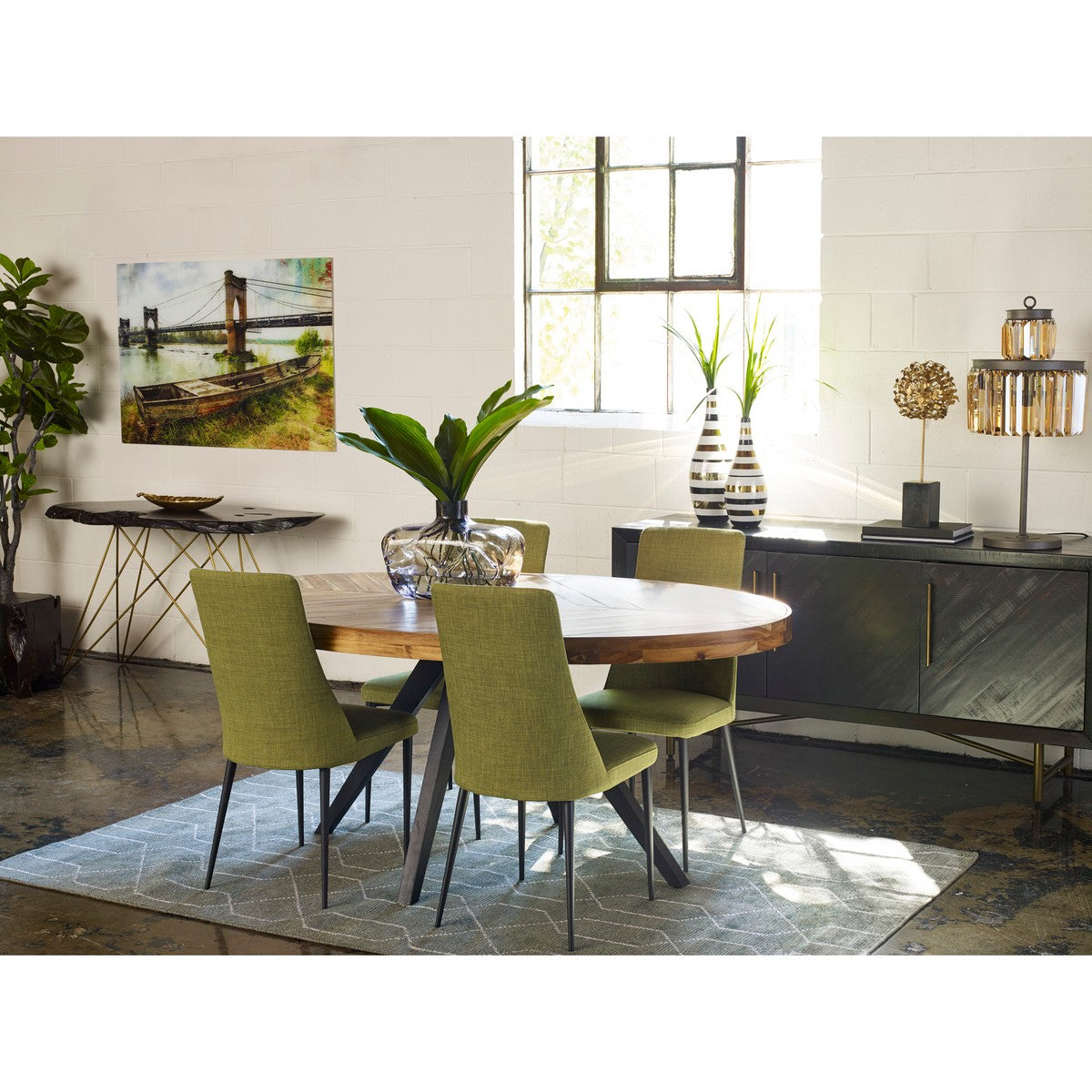 Moe's Home Collection Parq Oval Dining Table - TL-1019-14 - Moe's Home Collection - Dining Tables - Minimal And Modern - 1