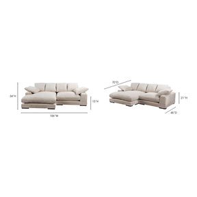 Moe's Home Collection Plunge Sectional Cappuccino - TN-1004-14