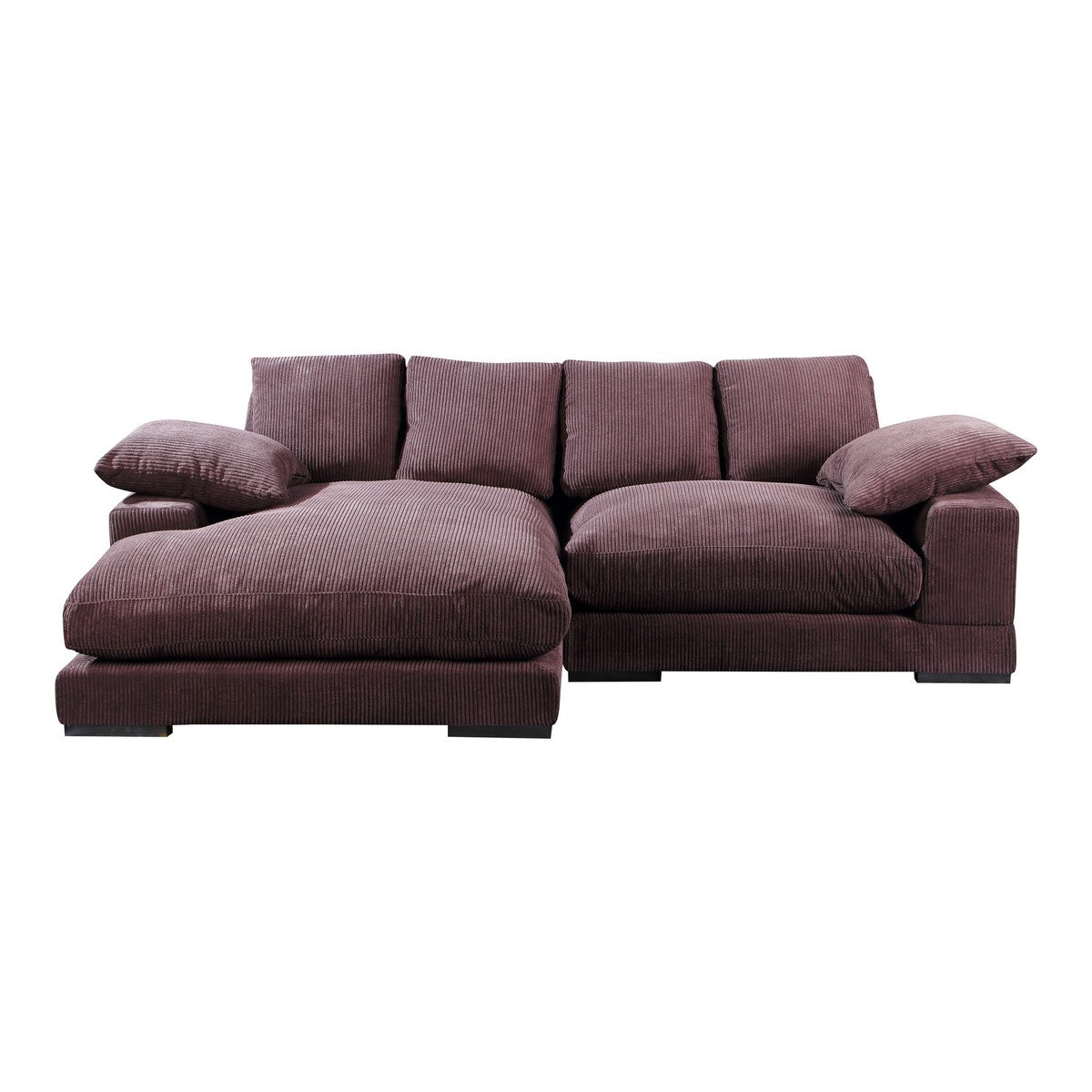 Moe's Home Collection Plunge Sectional Dark Brown - TN-1004-20 - Moe's Home Collection - sofa sectionals - Minimal And Modern - 1