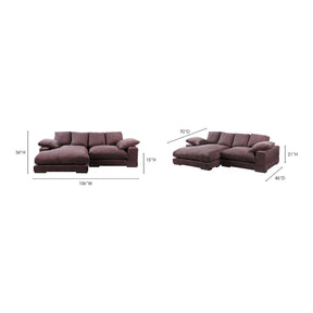 Moe's Home Collection Plunge Sectional Dark Brown - TN-1004-20