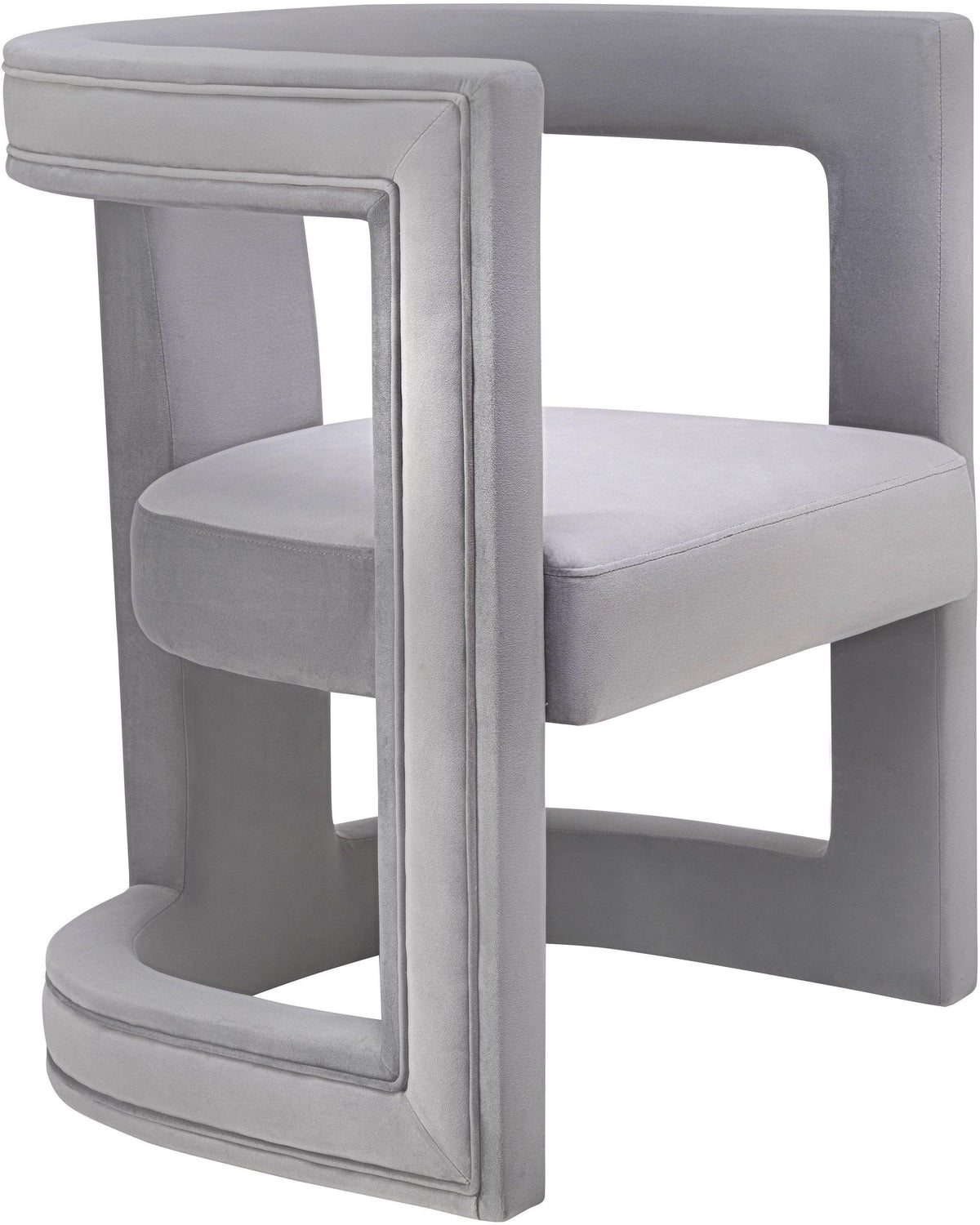 TOV Furniture Modern Ada Grey Velvet Chair - TOV-A208