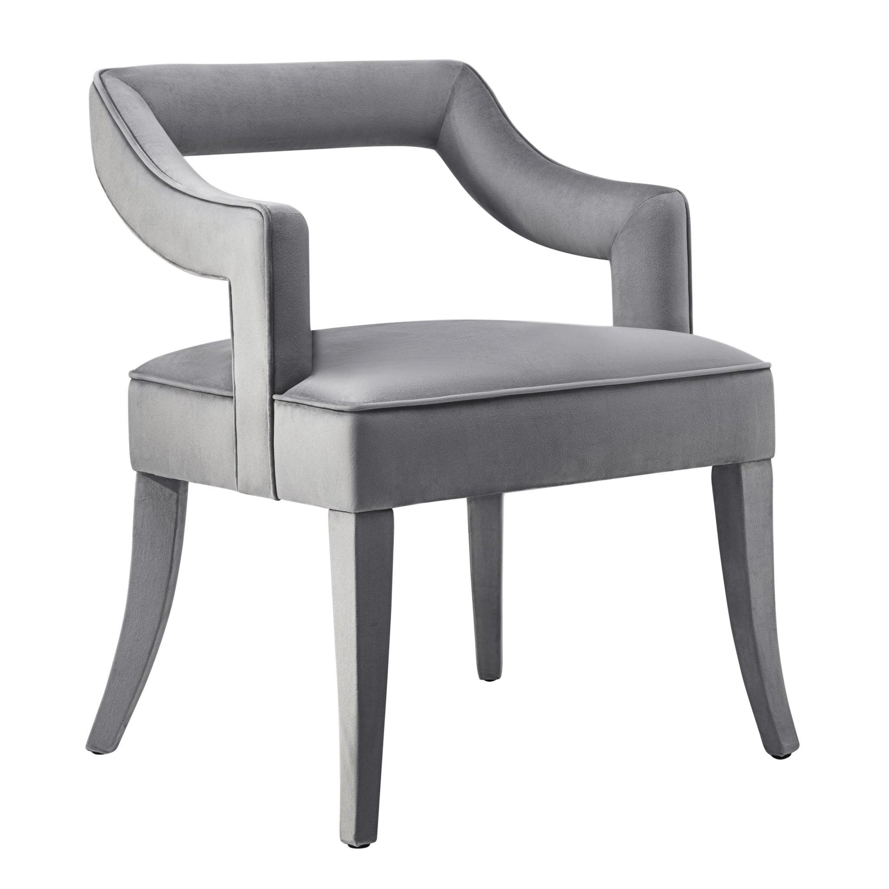 TOV Furniture Modern Tiffany Grey Velvet Chair - TOV-A210