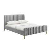 TOV Furniture Modern Angela Grey Bed in King - TOV-B6374