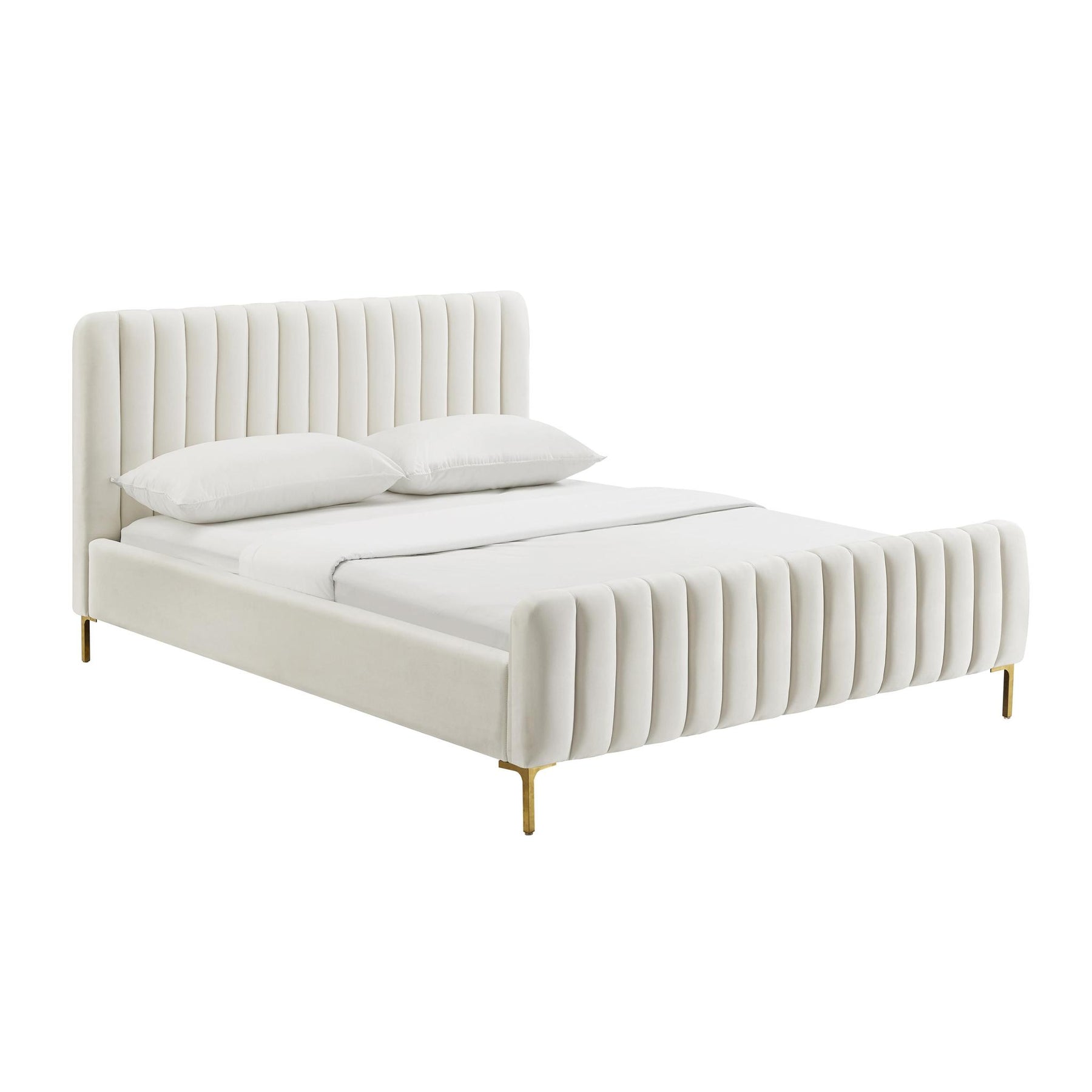 TOV Furniture Modern Angela Cream Bed in King - TOV-B6376