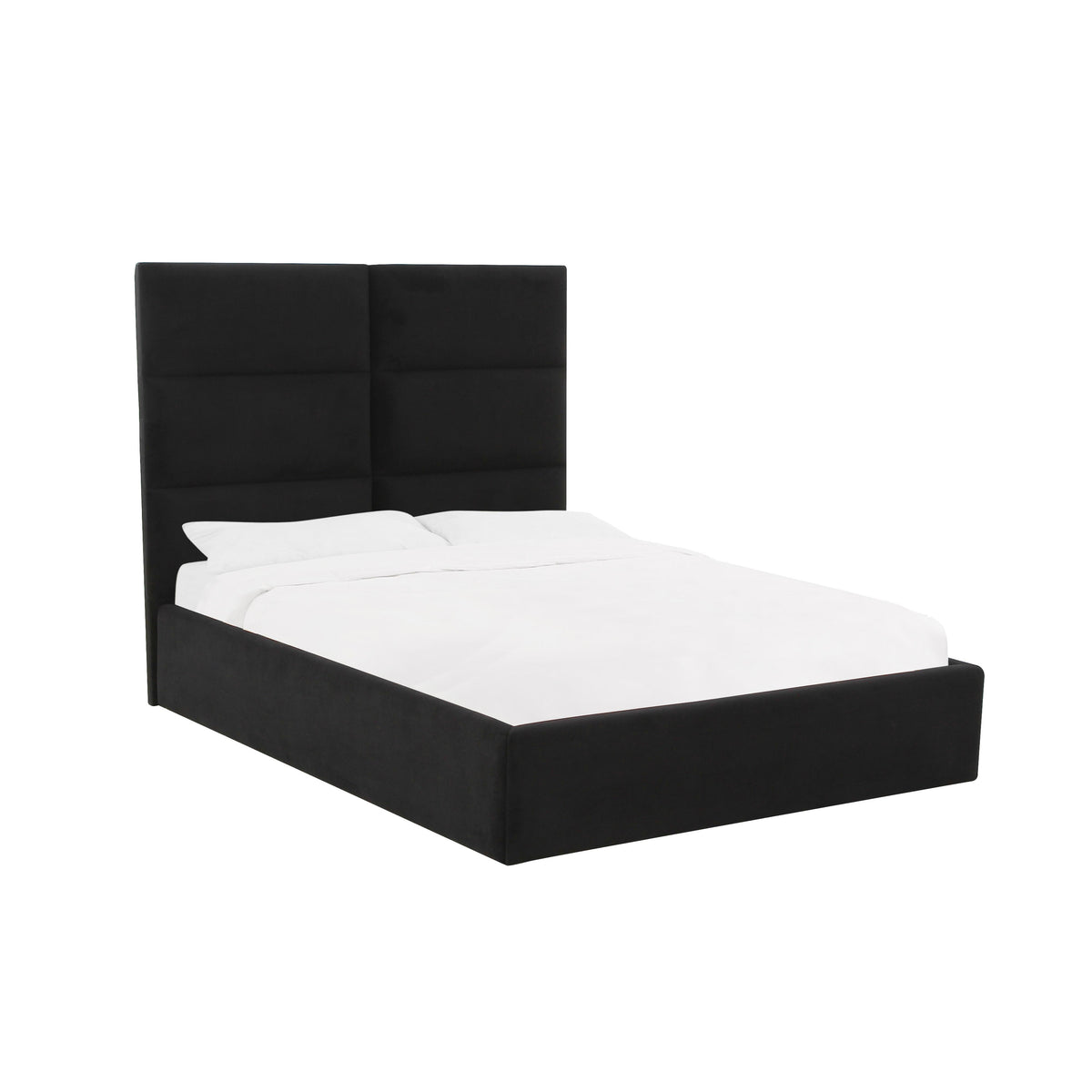 TOV Furniture Modern Eliana Black Velvet King Bed - TOV-B68728