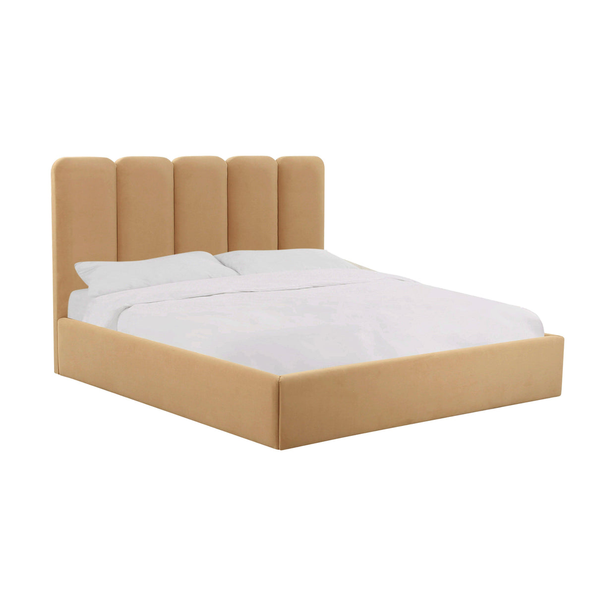 TOV Furniture Modern Palani Honey Velvet King Bed - TOV-B68742