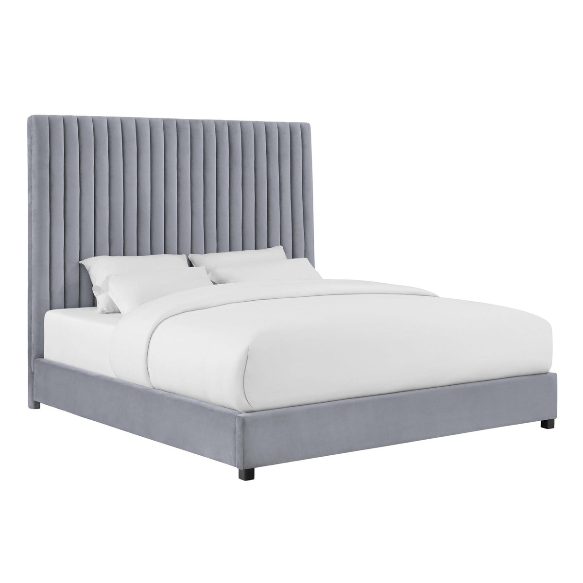 TOV Furniture Modern Arabelle Grey Bed in King - TOV-B96