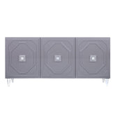 TOV Furniture Modern Andros Grey Lacquer Buffet - TOV-D4101