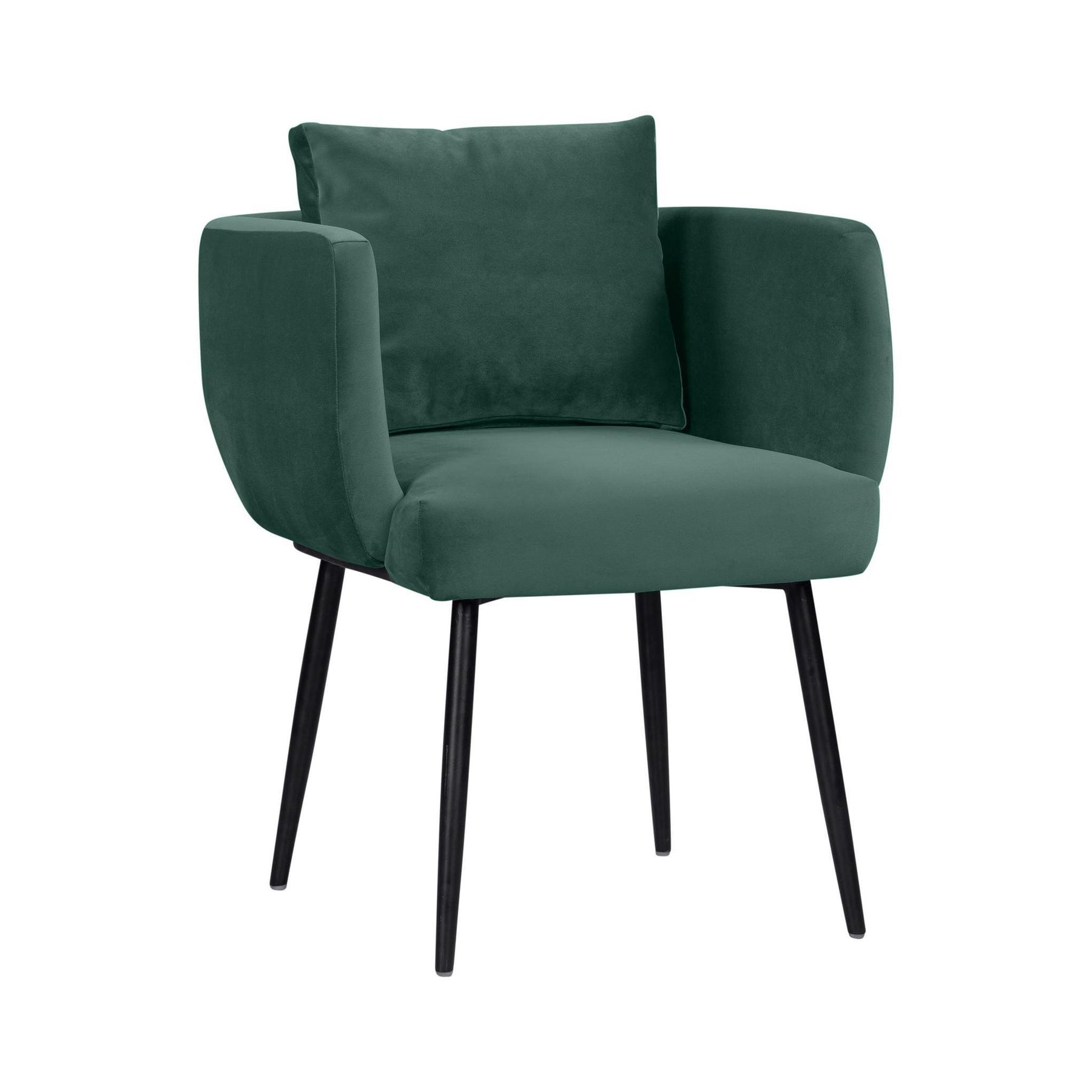 TOV Furniture Modern Alto Forest Green Velvet Chair - TOV Furniture, Minimal & Modern - 1