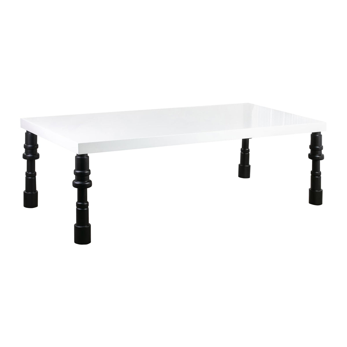 TOV Furniture Modern Spindle Gloss Lacquer Dining Table - TOV-D44064