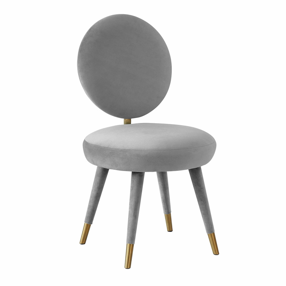 TOV Furniture Modern Kylie Light Grey Velvet Dining Chair - TOV-D44138