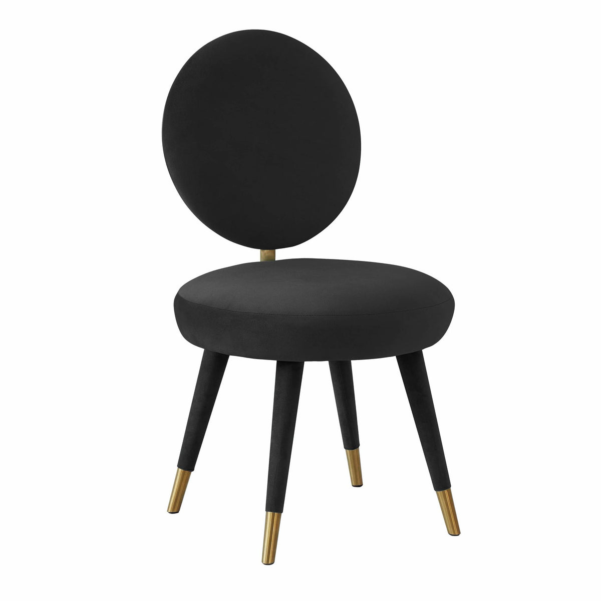 TOV Furniture Modern Kylie Black Velvet Dining Chair - TOV-D44139