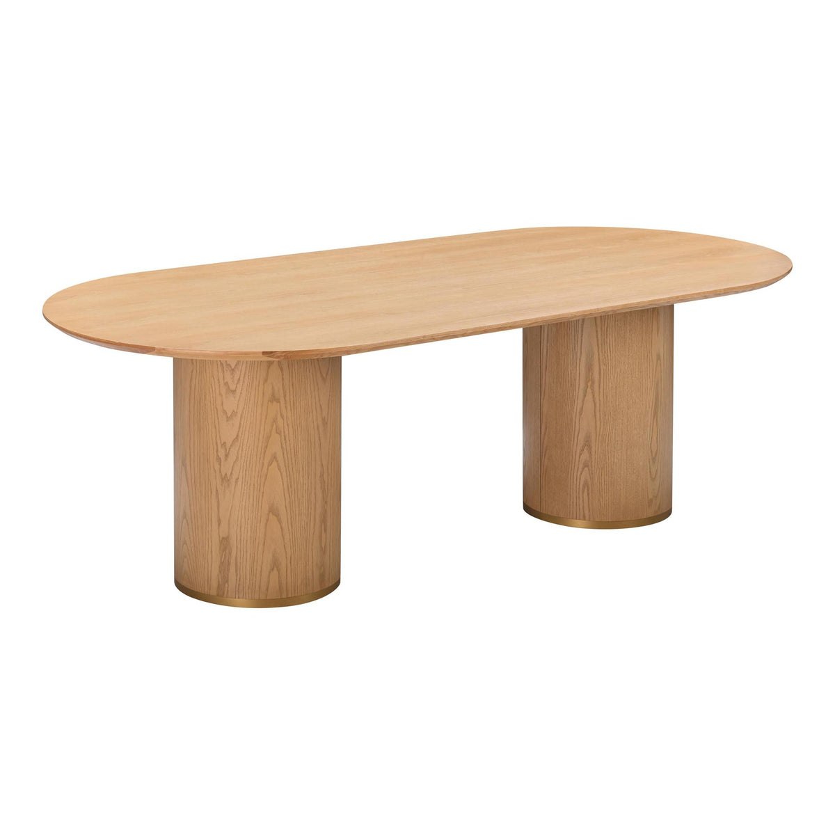 TOV Furniture Modern Brandy Natural Ash Wood Oval Dining Table - TOV-D54218