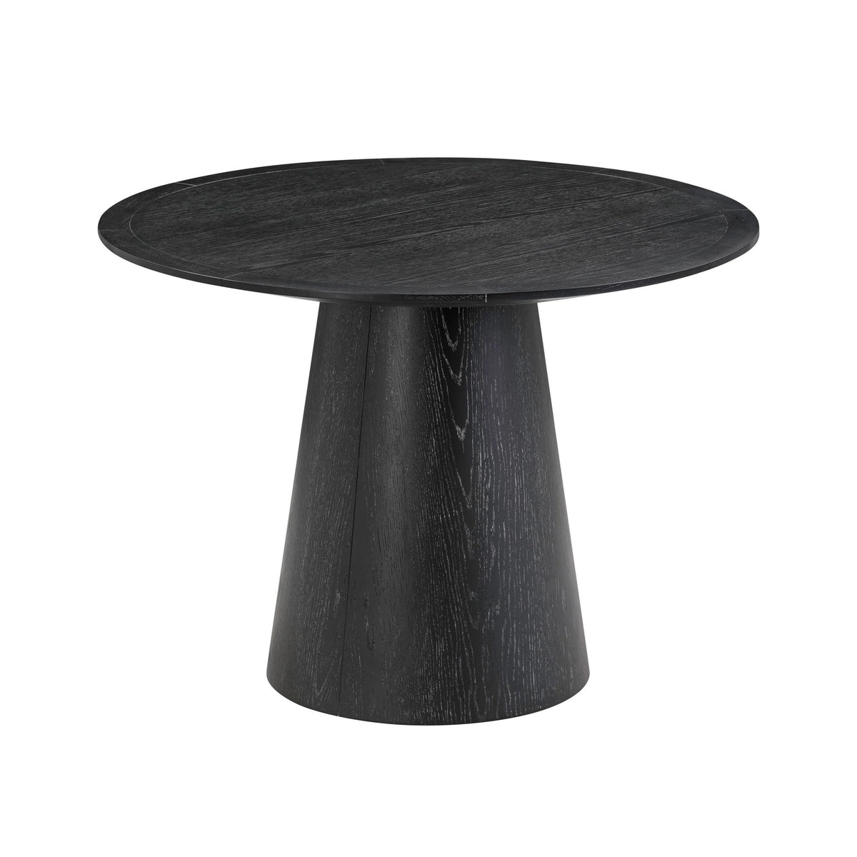 TOV Furniture Modern Sahara Black Oak Round Dining Table - TOV-D54225