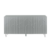 TOV Furniture Modern Deco Grey Lacquer Buffet - TOV-D5516