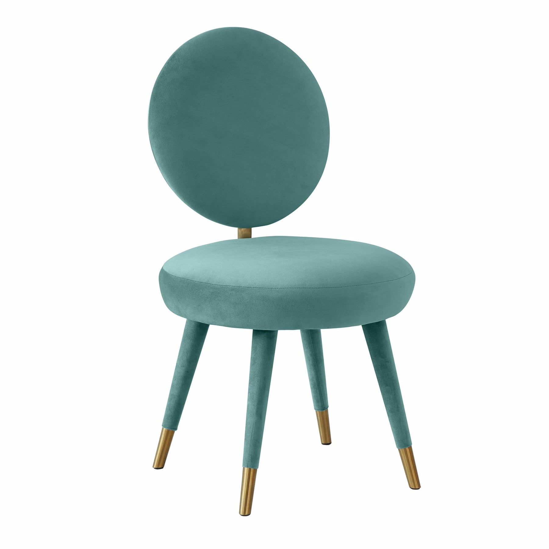 TOV Furniture Modern Kylie Sea Blue Velvet Dining Chair - TOV-D68126