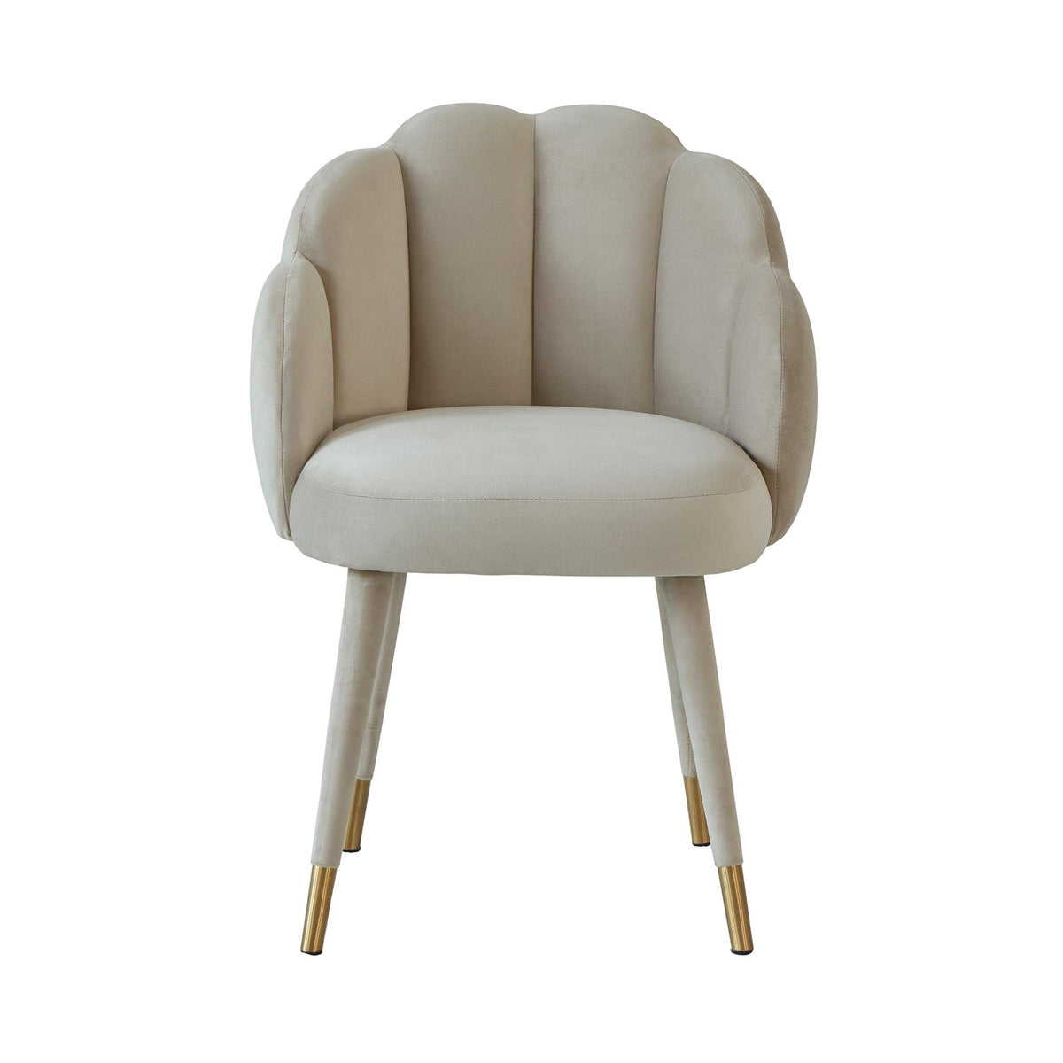 TOV Furniture Modern Gardenia Light Grey Velvet Dining Chair - TOV-D68136