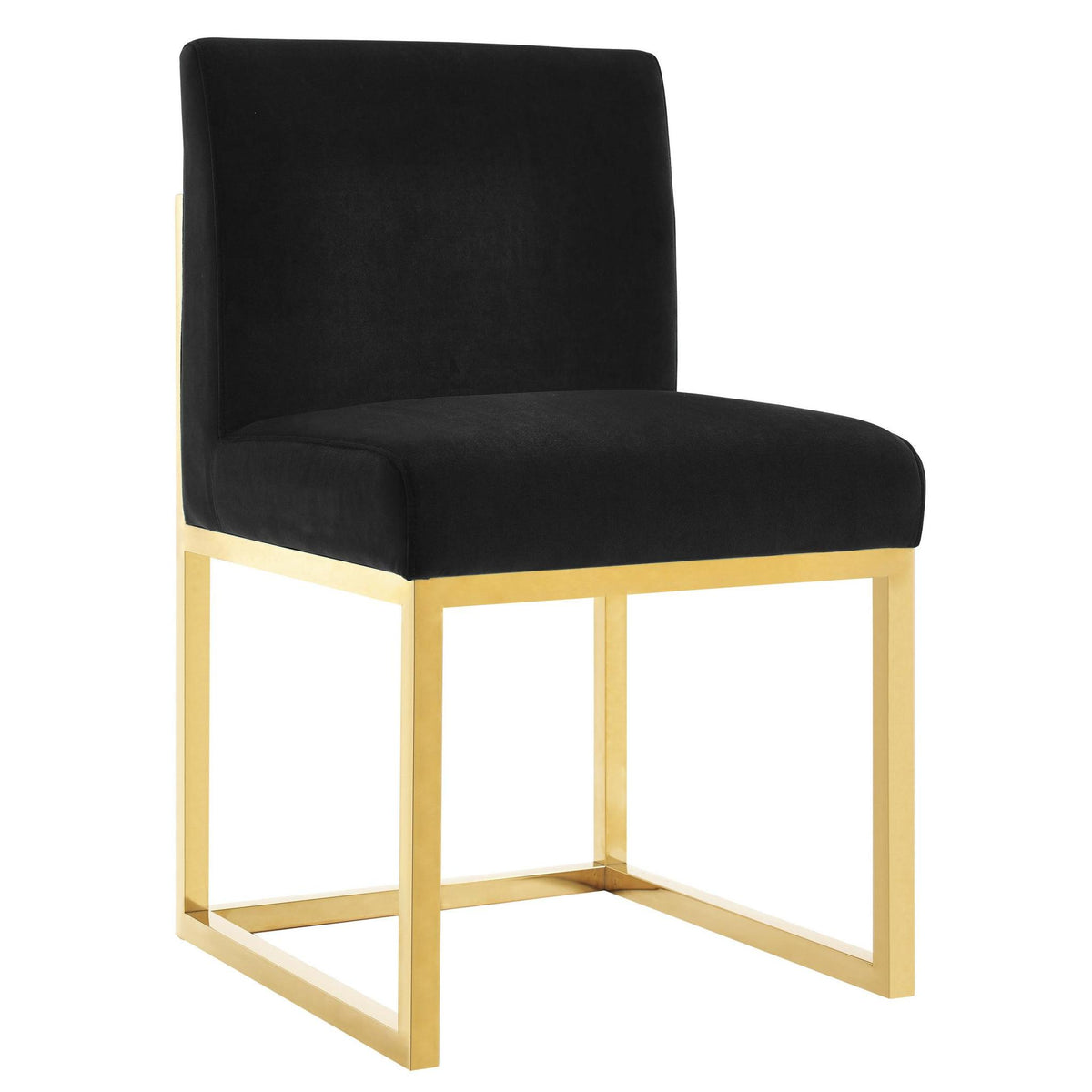 TOV Furniture Modern Haute Black Velvet Chair - TOV-D68249