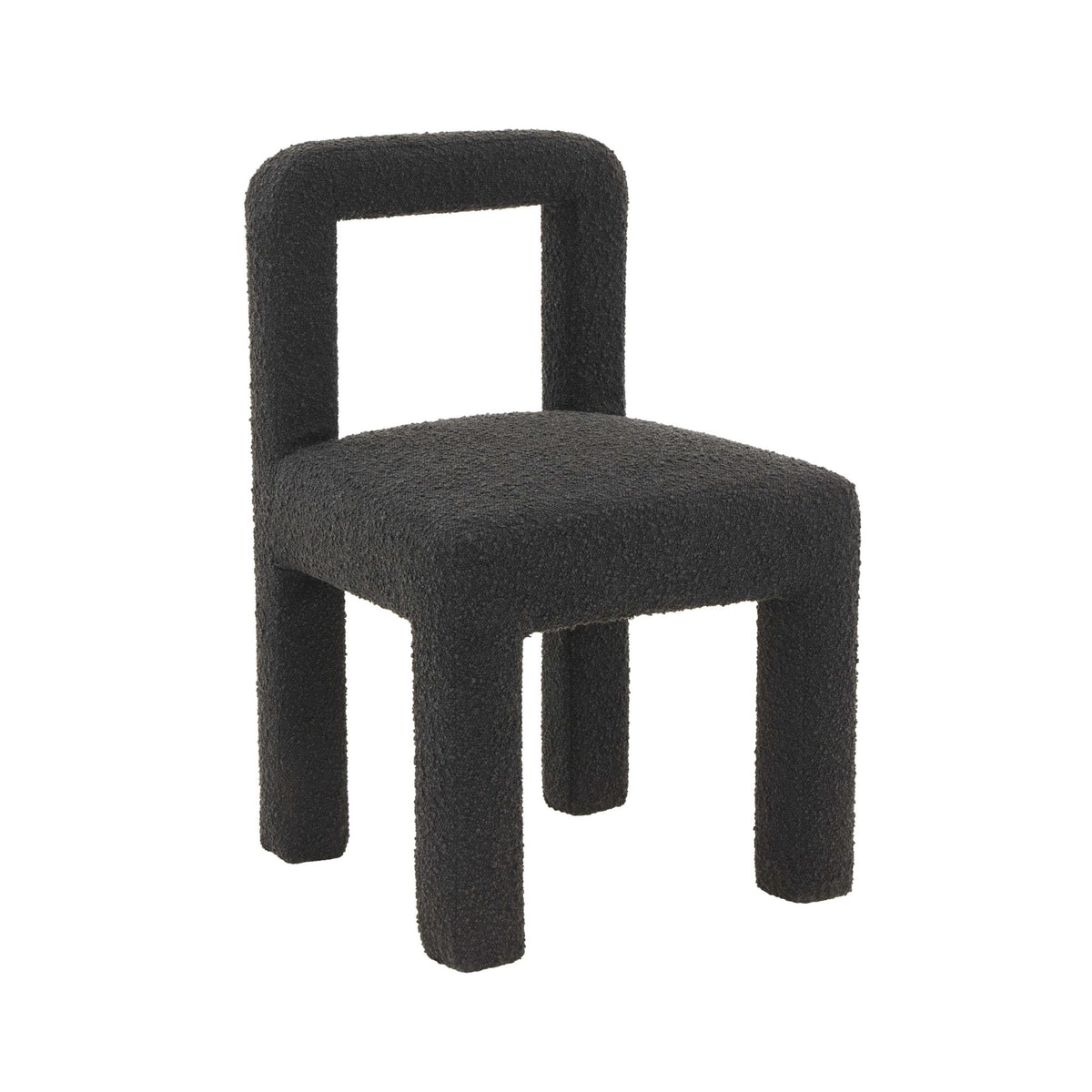 TOV Furniture Modern Hazel Black Boucle Dining Chair - TOV-D68466