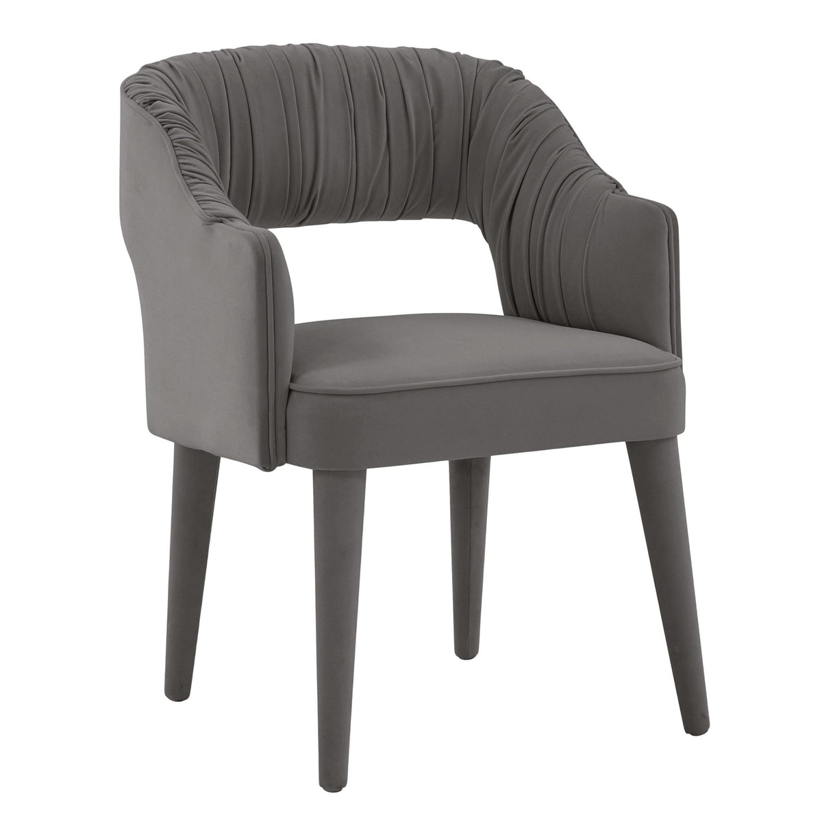TOV Furniture Modern Zora Grey Velvet Dining Chair - TOV-D68469
