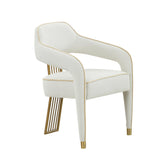 TOV Furniture Modern Corralis Cream Linen Dining Chair - TOV-D68475