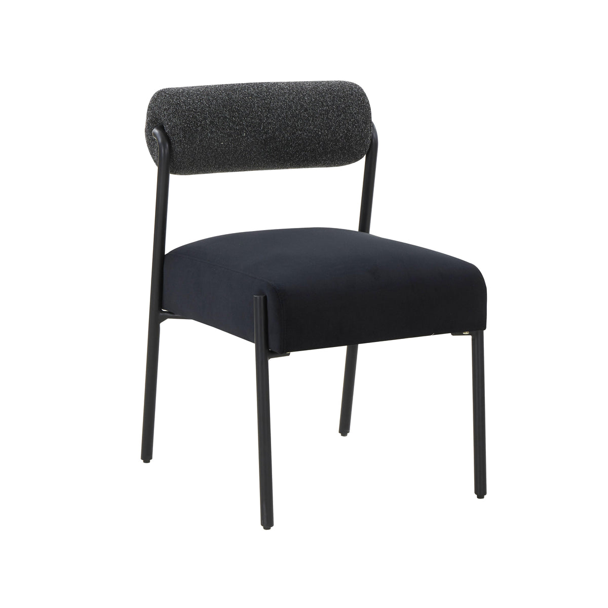 TOV Furniture Modern Jolene Black Velvet Dining Chair - Set of 2 - TOV-D68584