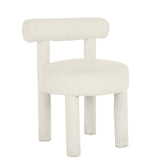 TOV Furniture Modern Carmel Cream Boucle Dining Chair - TOV-D68593