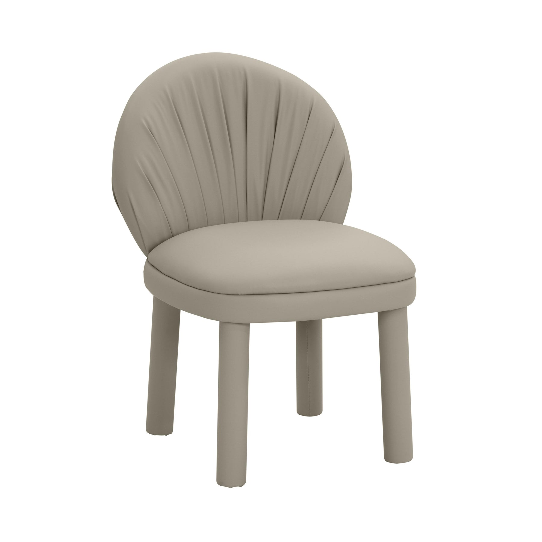 TOV Furniture Modern Aliyah Grey Vegan Leather Dining Chair - TOV-D68652