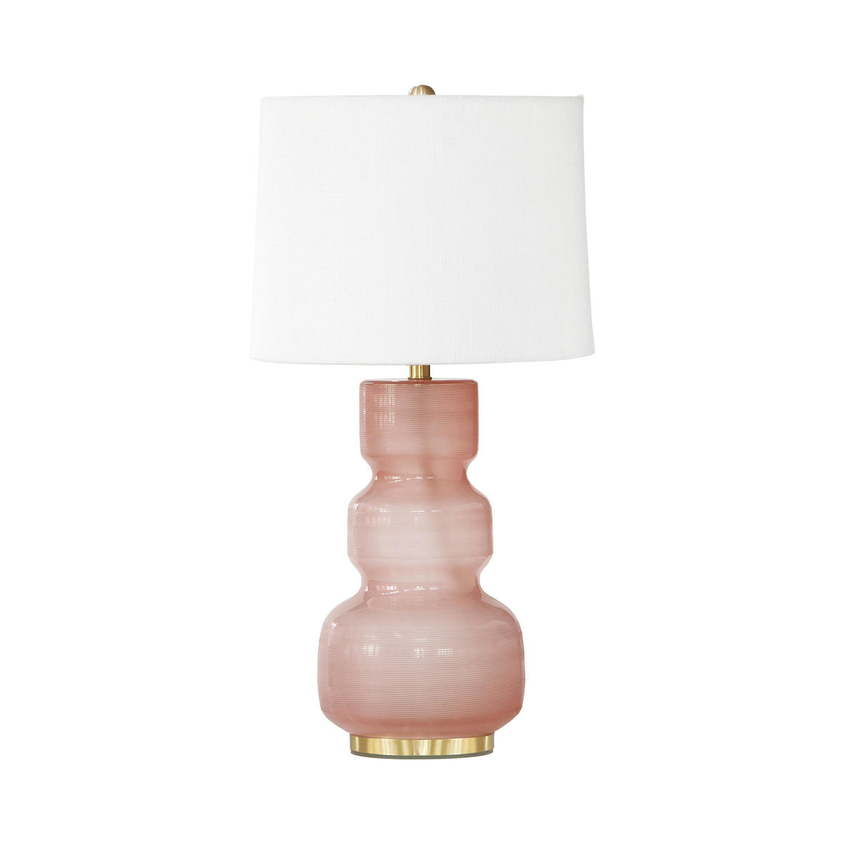 TOV Furniture Modern Winter Pink Glass Table Lamp - TOV-G18478