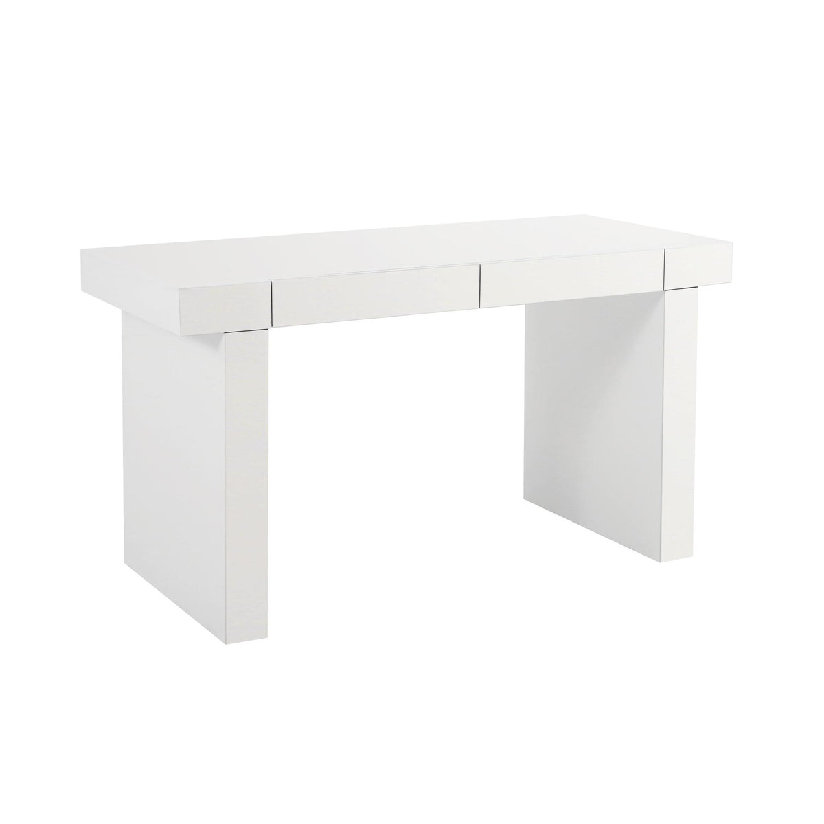 TOV Furniture Modern Clara Glossy White Lacquer Desk - TOV-H68331
