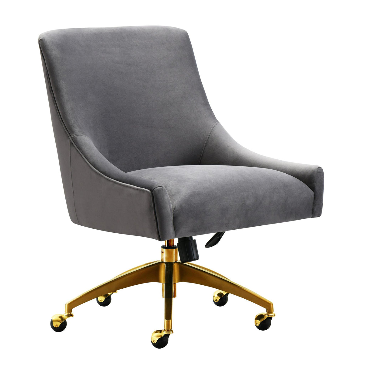 TOV Furniture Modern Beatrix Grey Office Swivel Chair - TOV-H7231
