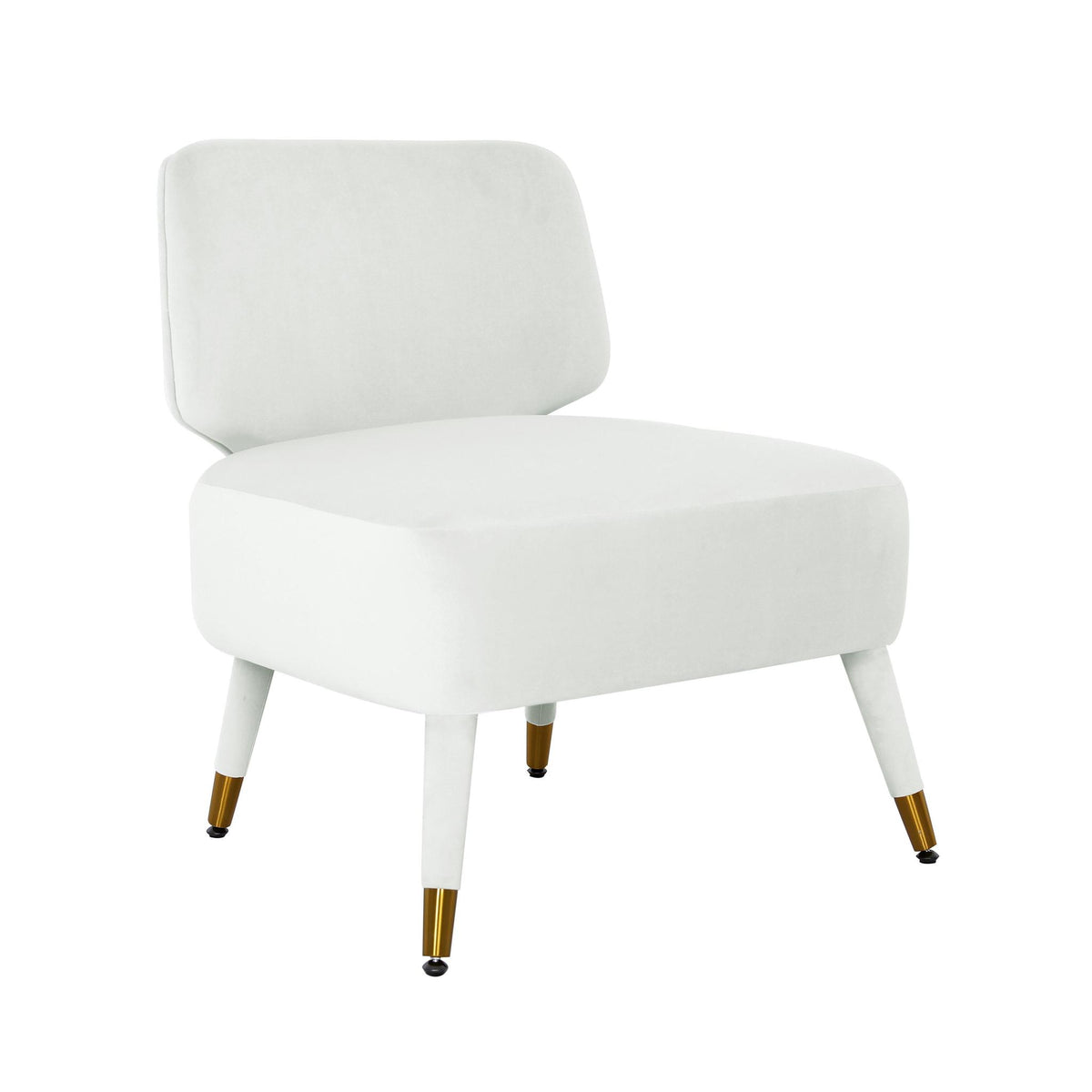 TOV Furniture Modern Athena Light Grey Velvet Accent Chair - TOV-IHS68506