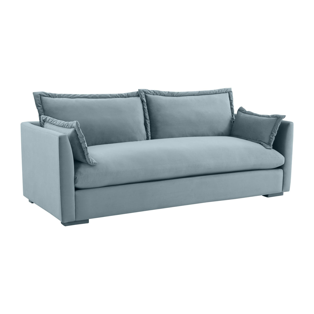 TOV Furniture Modern Freya Bluestone Velvet Sofa - TOV-L44070