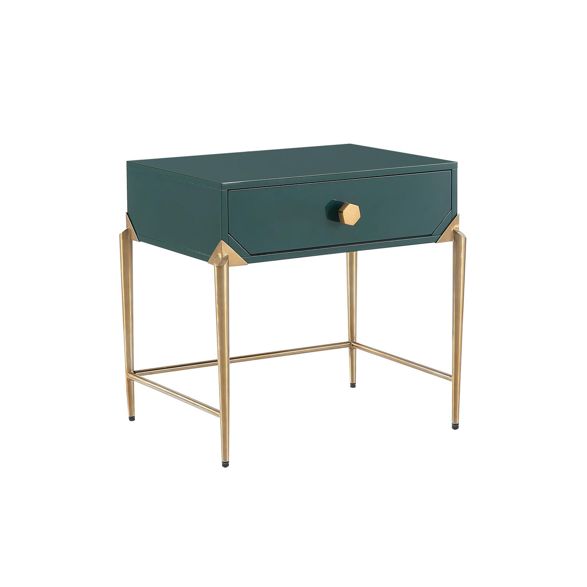 TOV Furniture Modern Bajo Green Lacquer Side Table - TOV-L5530