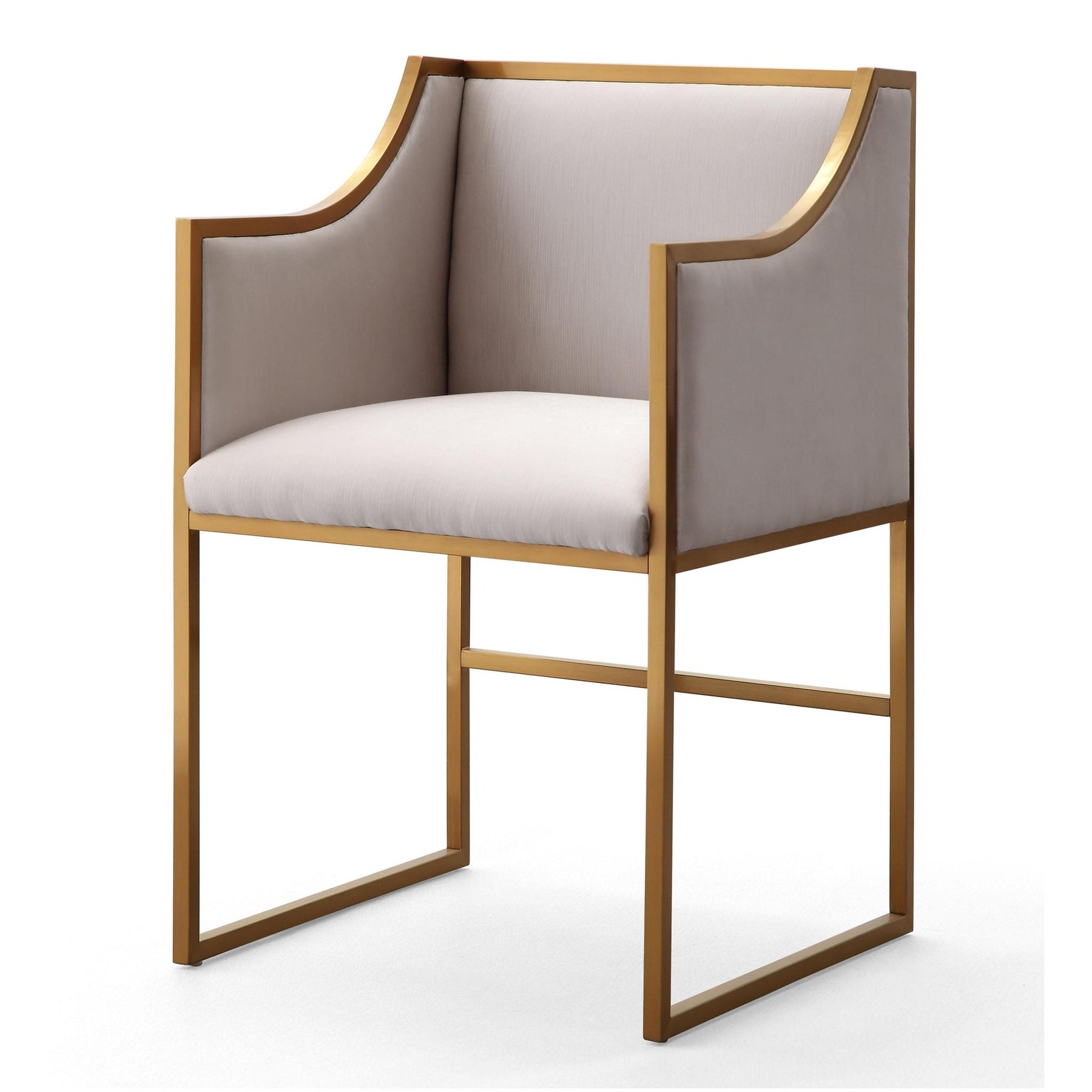 TOV Furniture Modern Atara Cream Velvet Gold Chair - TOV-L6122
