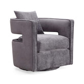 TOV Furniture Modern Kennedy Grey Swivel Chair - TOV-L6125