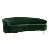 TOV Furniture Modern Baila Forest Green Velvet Sofa - TOV-L6294