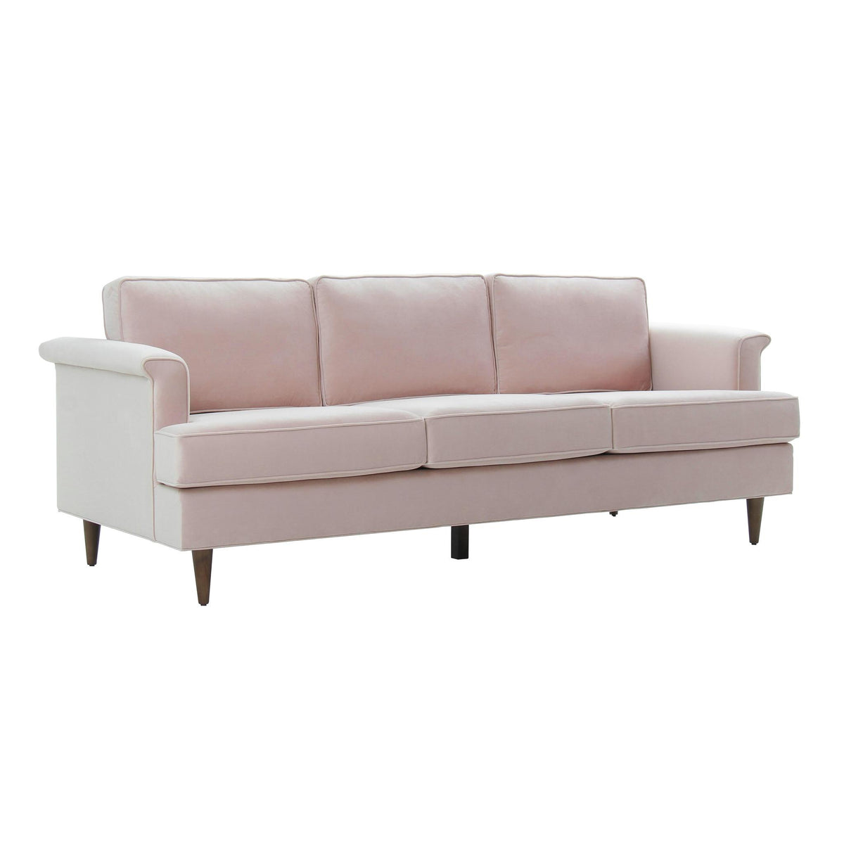 TOV Furniture Modern Porter Blush Velvet Sofa - TOV-L6491