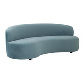 TOV Furniture Modern Cannellini Bluestone Velvet Sofa - TOV-L68102