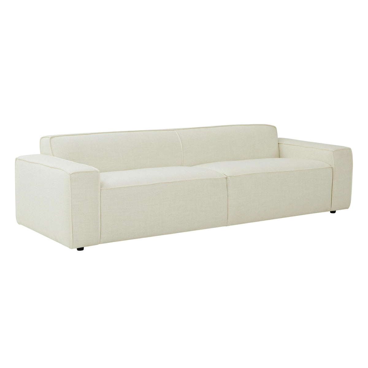 TOV Furniture Modern Olafur Cream Linen Sofa - TOV-L68106