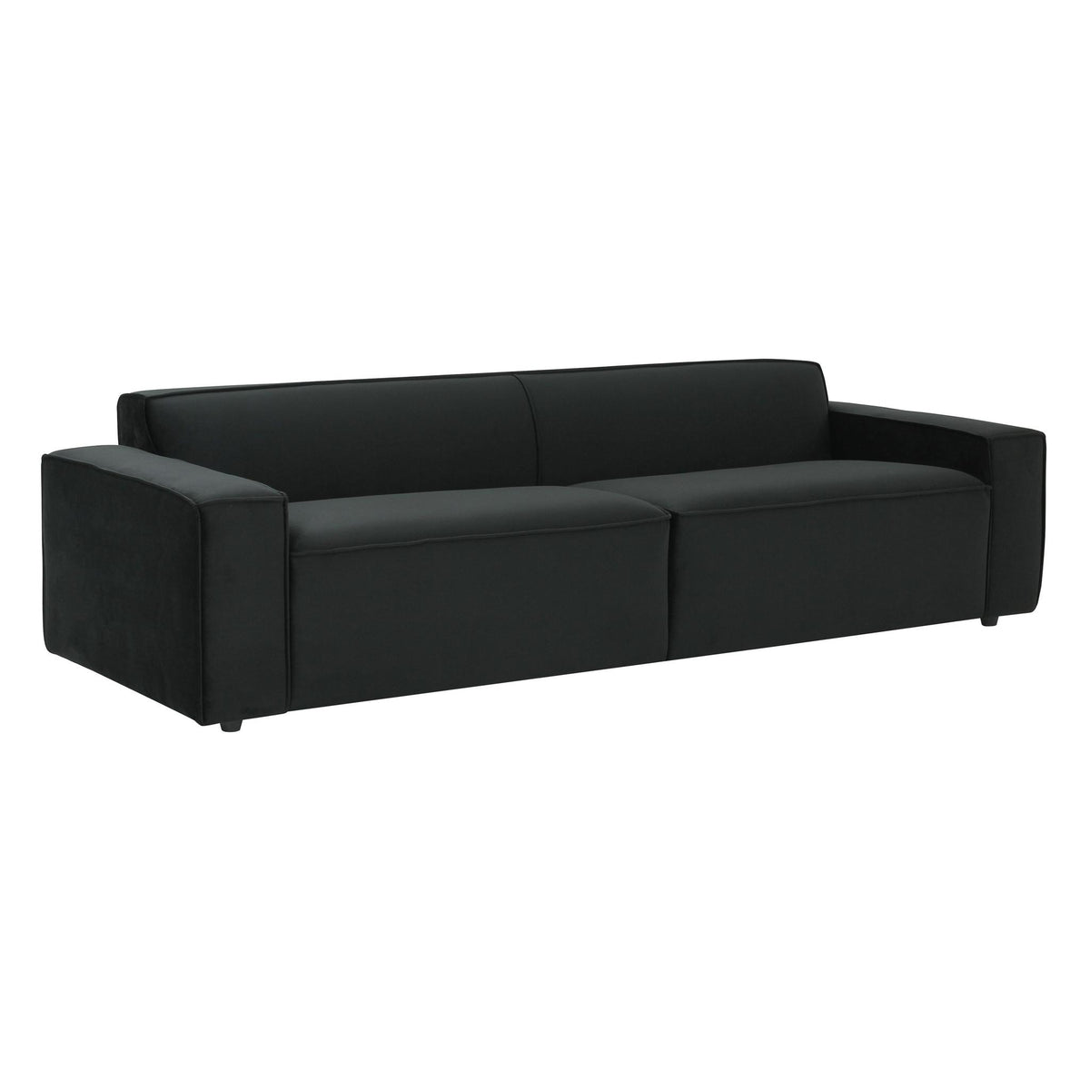 TOV Furniture Modern Olafur Black Velvet Sofa - TOV-L68107