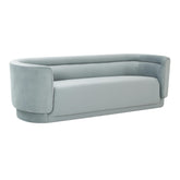 TOV Furniture Modern Macie Sea Blue Velvet Sofa - TOV-L68115