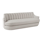 TOV Furniture Modern Peyton Light Grey Velvet Sofa - TOV-L68131