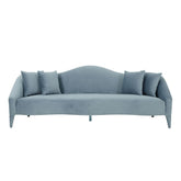 TOV Furniture Modern Naya Sea Blue Velvet Sofa - TOV-L68145