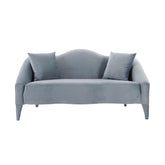 TOV Furniture Modern Naya Sea Blue Velvet Loveseat - TOV-L68320