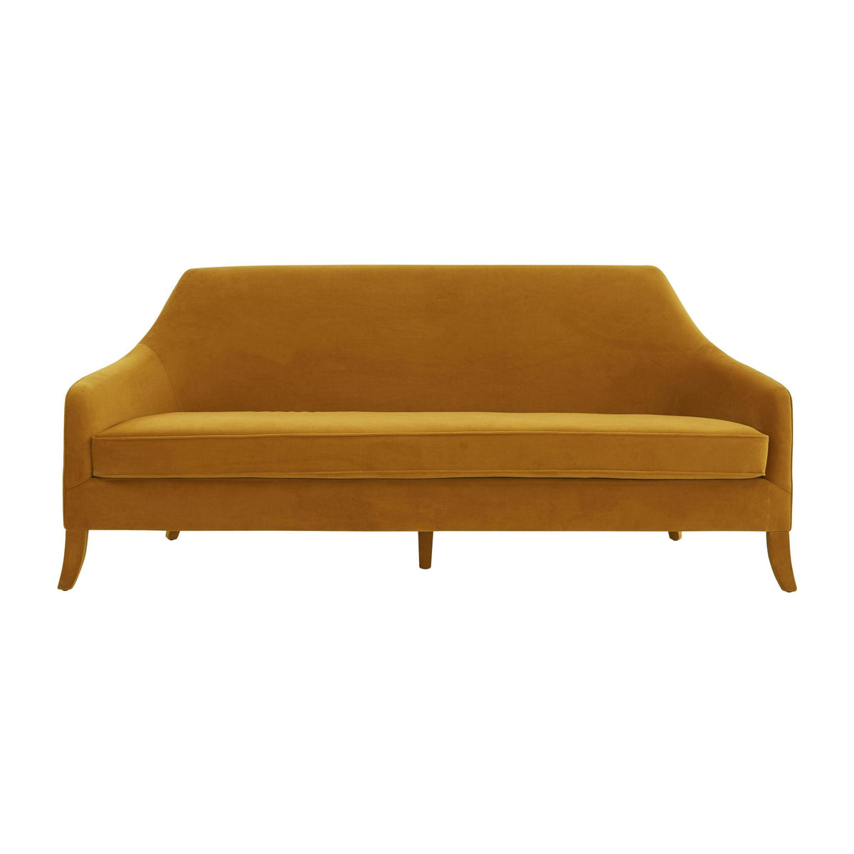 TOV Furniture Modern Neveah Turmeric Velvet Sofa - TOV-L68421