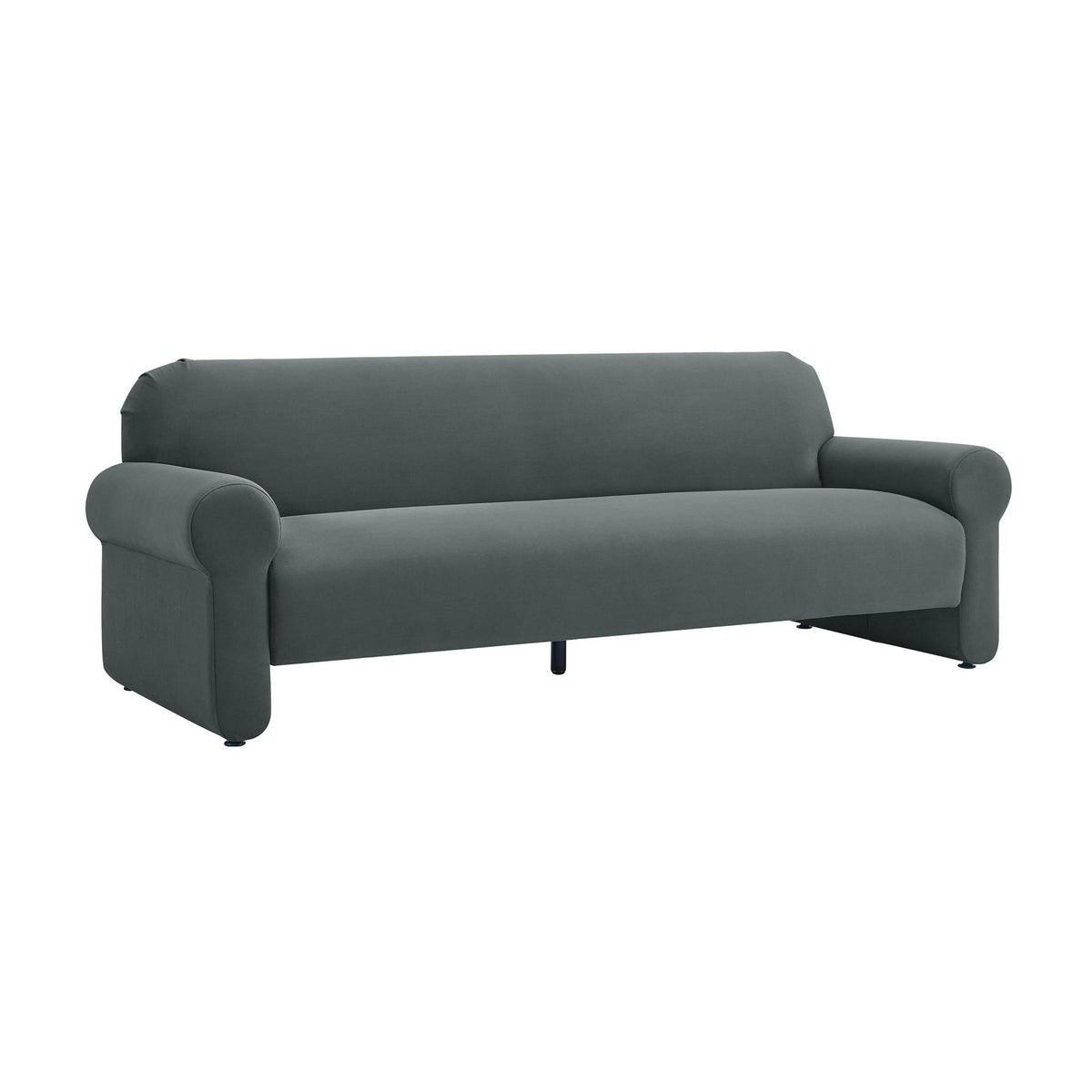TOV Furniture Modern Keelee Grey 84" Velvet Sofa - TOV-L68438