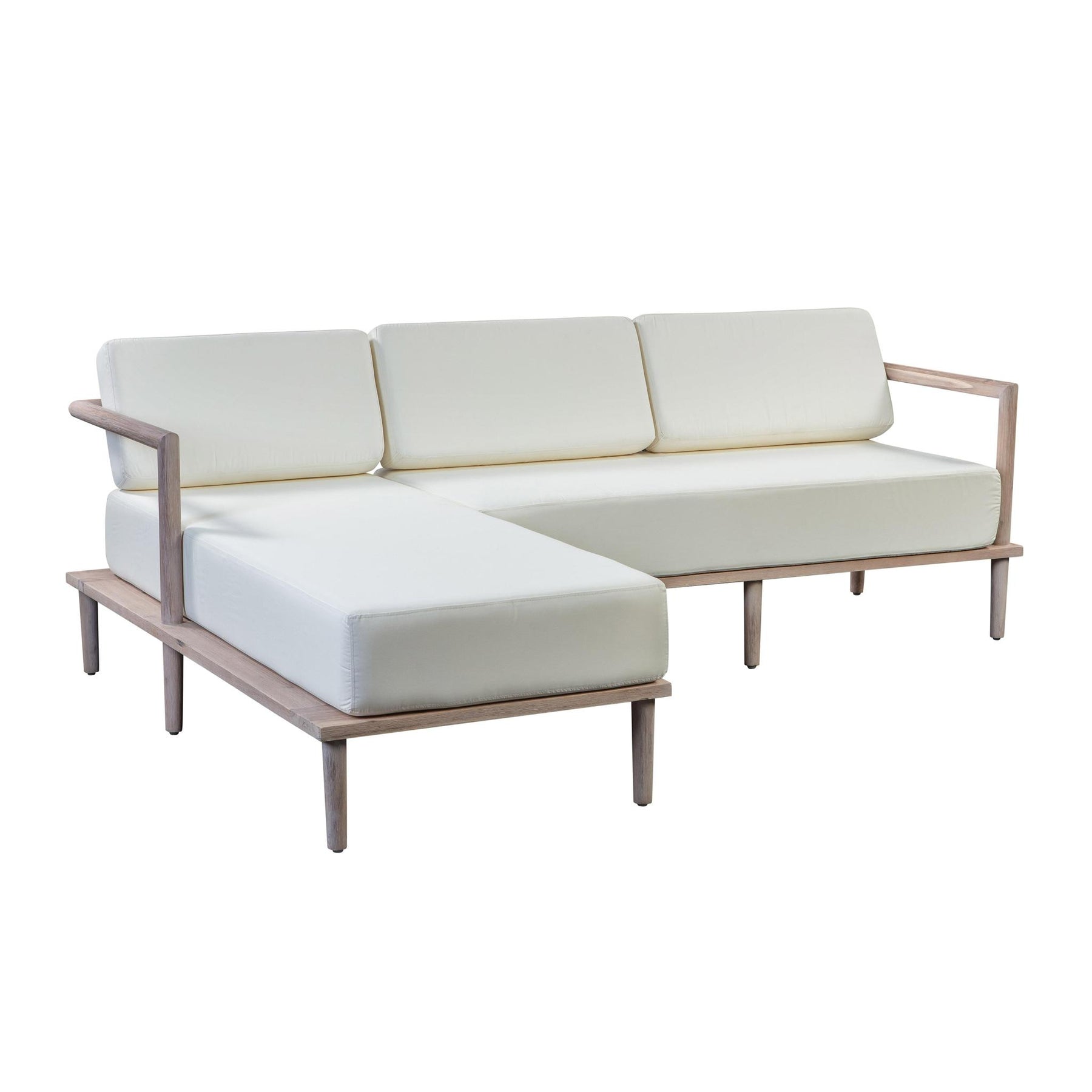TOV Furniture Modern Emerson Cream Outdoor Sectional - LAF - TOV-O44137-O44139